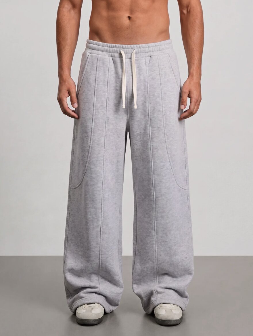 Loose Ends Sweatpants - Light Grey