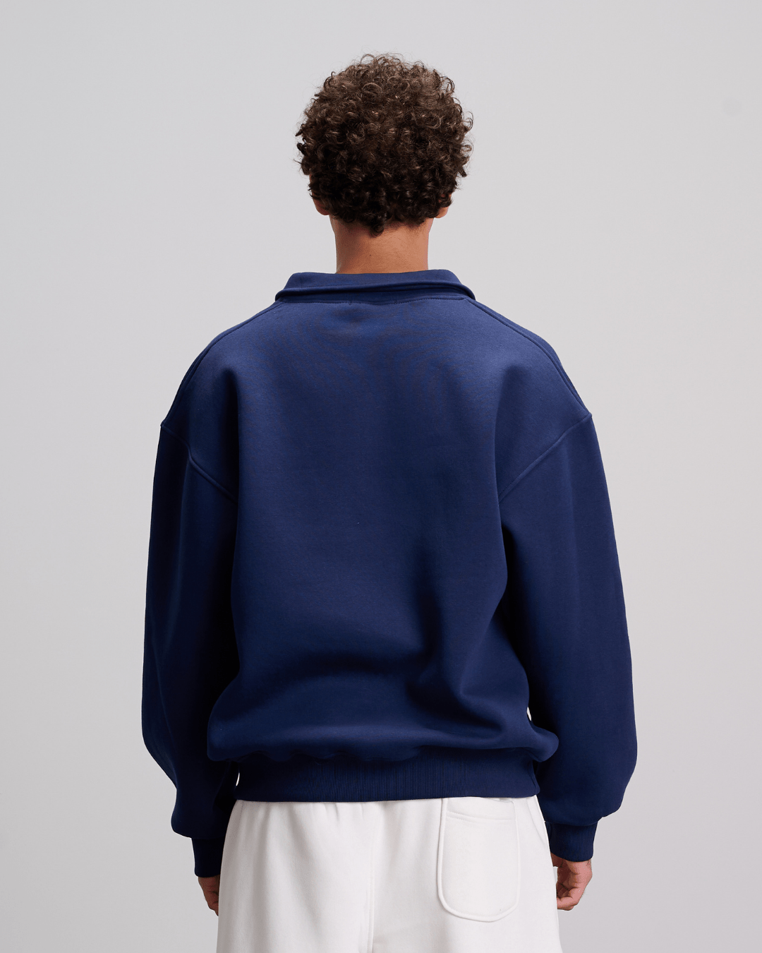 Polo Sweatshirt - Navy