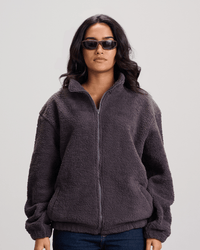 Fleece Zip-Up Jacket - Grey