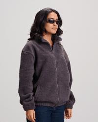 Fleece Zip-Up Jacket - Grey