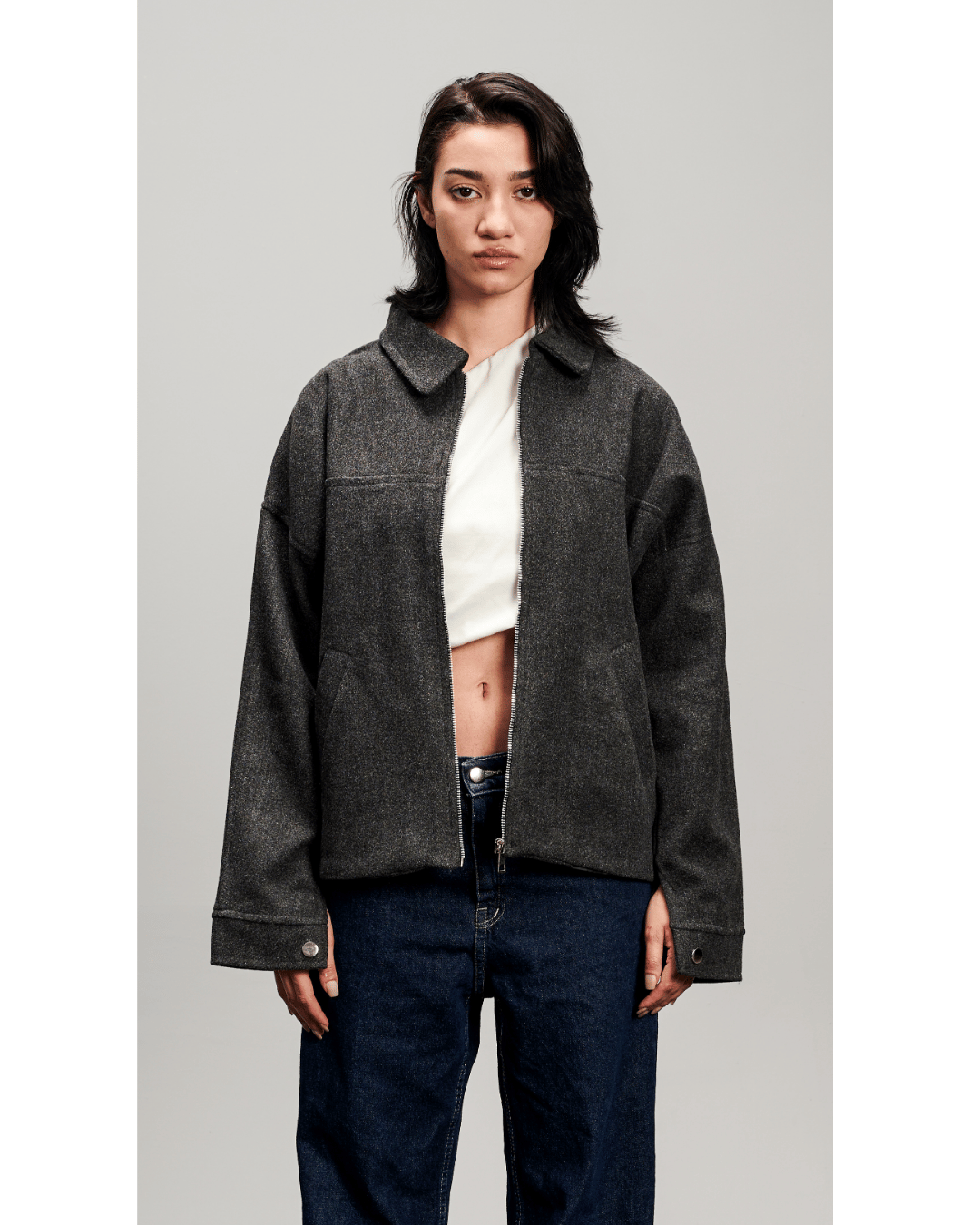 Wool Jacket - Dark Grey