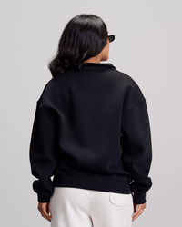 Polo Sweatshirt - Black
