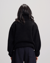 Fleece Quarter Zipper - Black