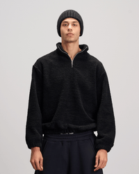 Fleece Quarter Zipper - Black