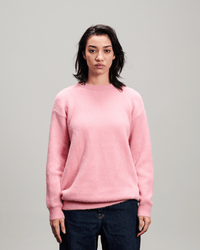 Mohair Knit Crewneck - Pink