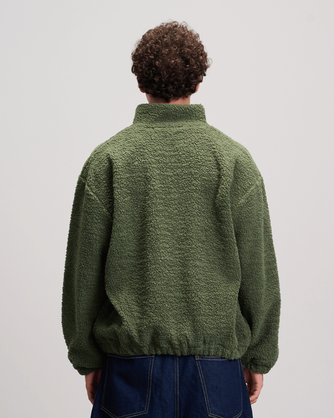 Fleece Zip-Up Jacket - Olive