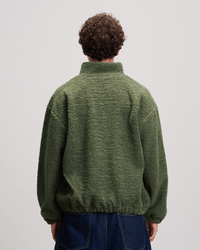 Fleece Zip-Up Jacket - Olive