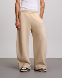 Wide Leg Sweatpants - Beige