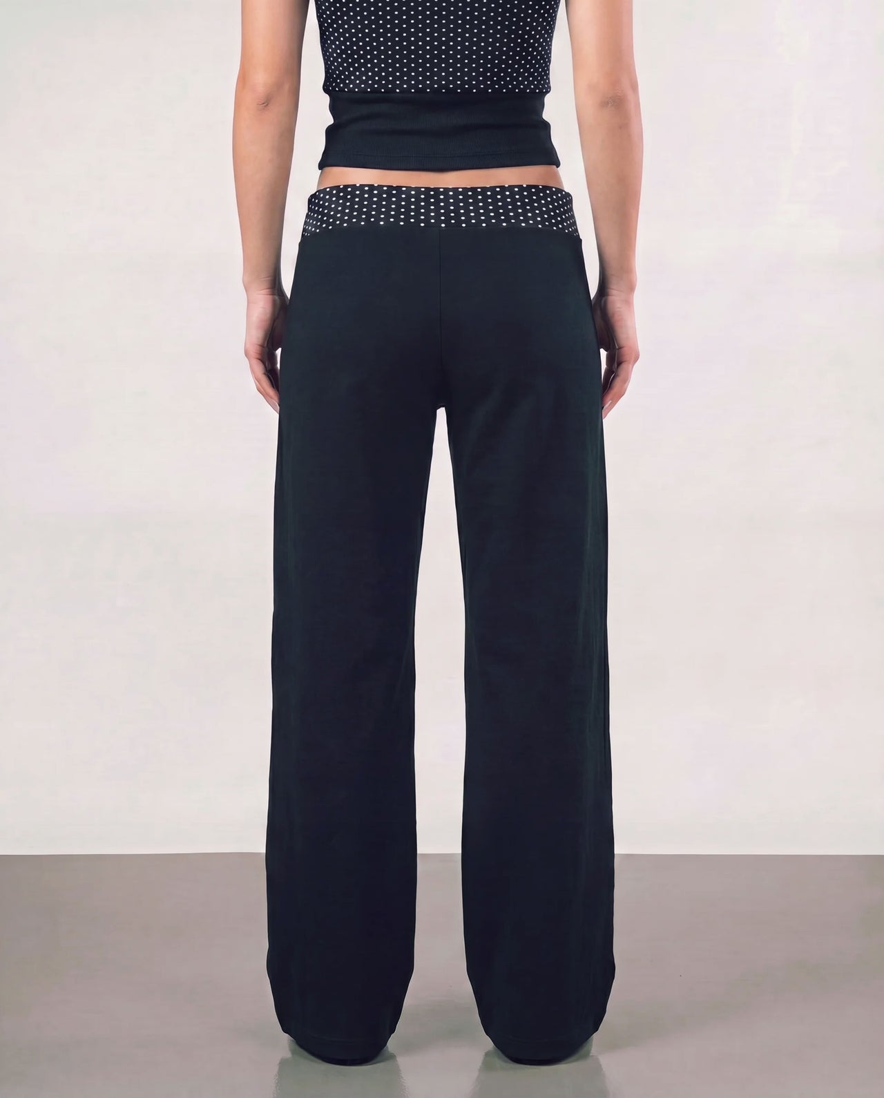 Polka Dot Waistband Pants