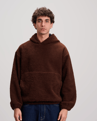 Fleece Hoodie - Brown