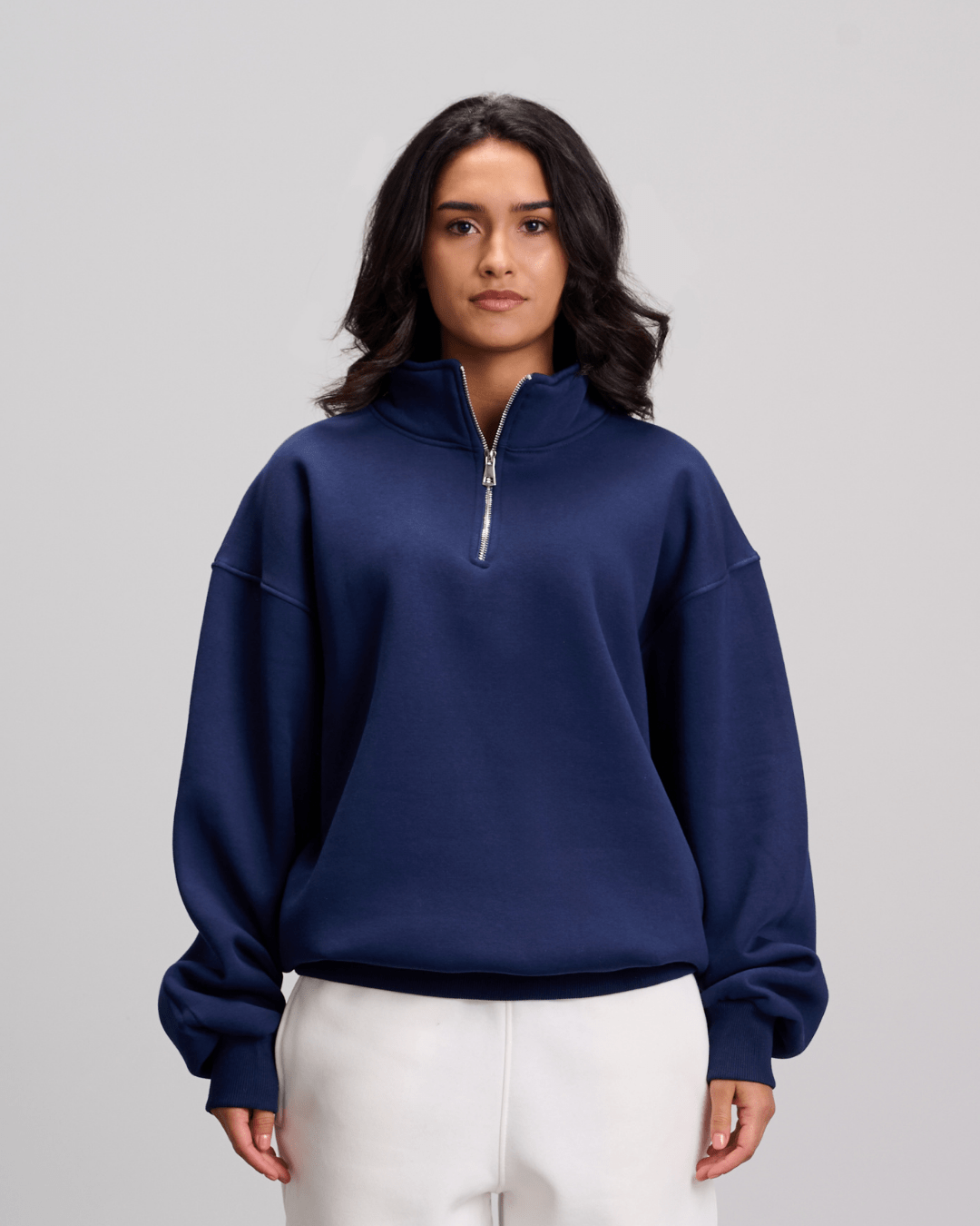 Quarter Zipper - Navy