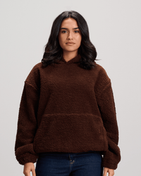 Fleece Hoodie - Brown