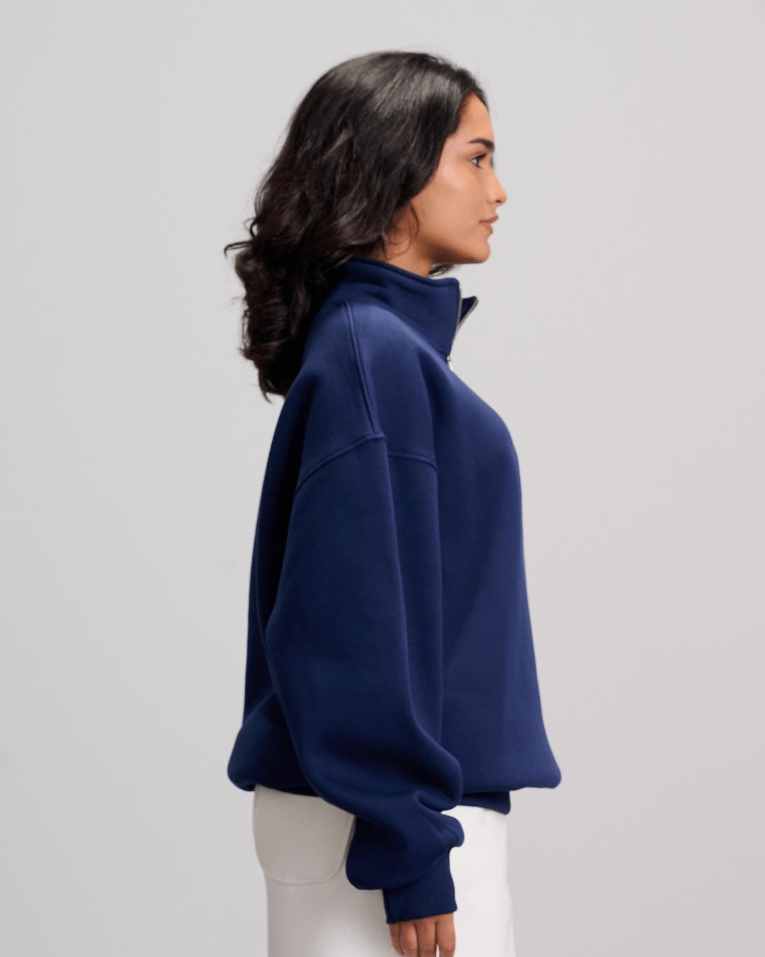Quarter Zipper - Navy