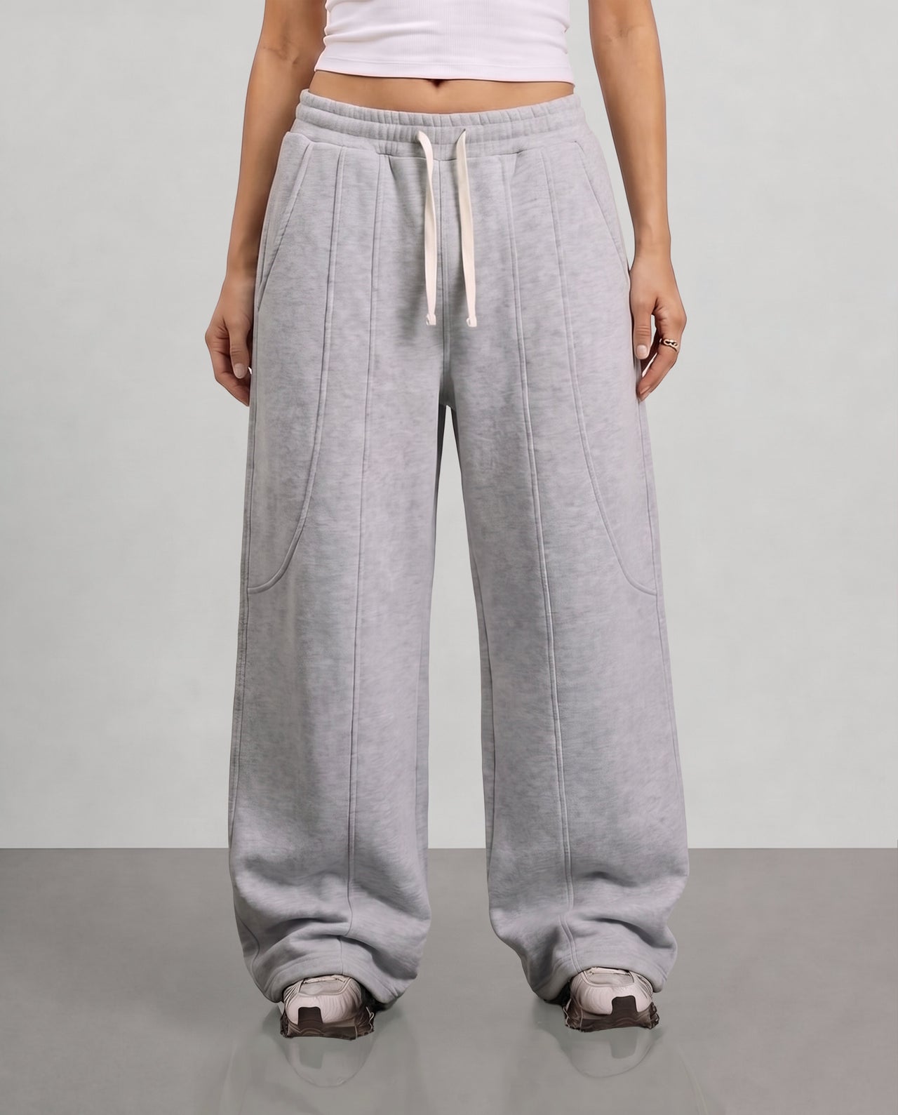 Loose Ends Sweatpants - Light Grey