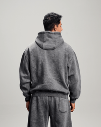 Washed Baggy Hoodie - Grey
