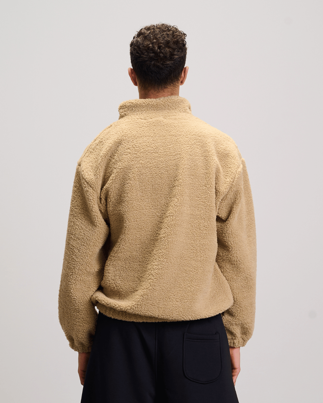 Fleece Quarter Zipper - Beige