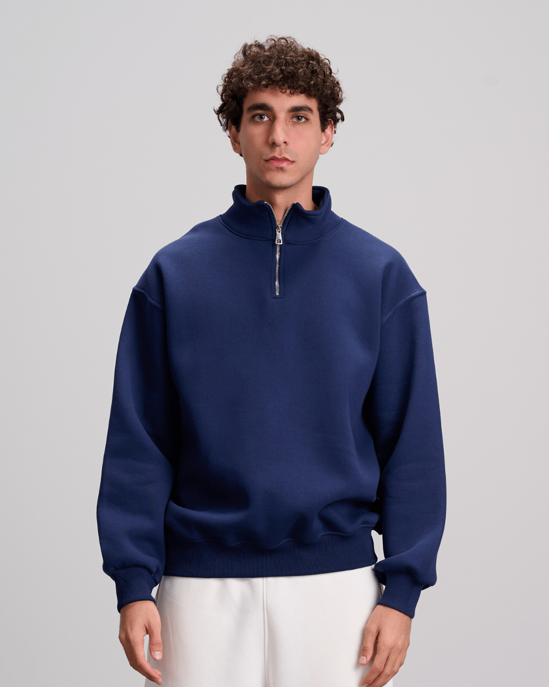 Quarter Zipper - Navy