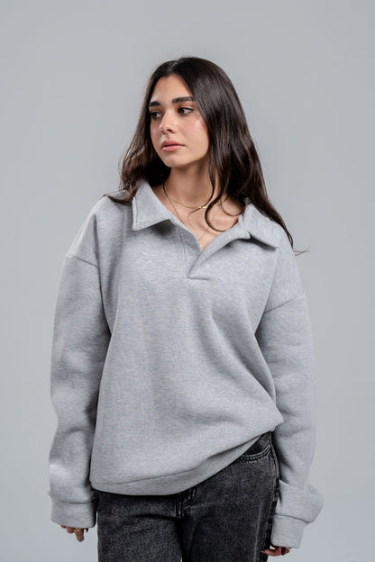 Baggy Polo Sweatshirt