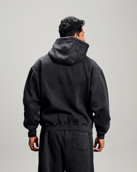 Washed Baggy Hoodie - Black