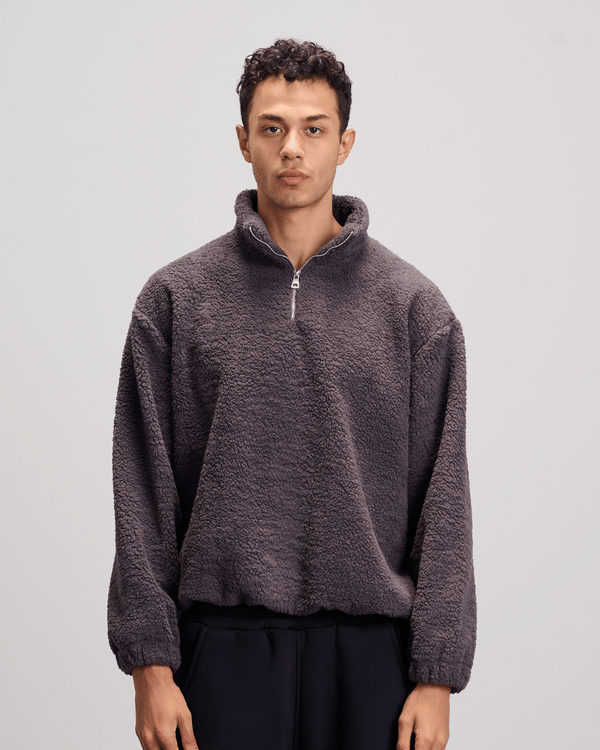 Fleece Quarter Zipper - Grey