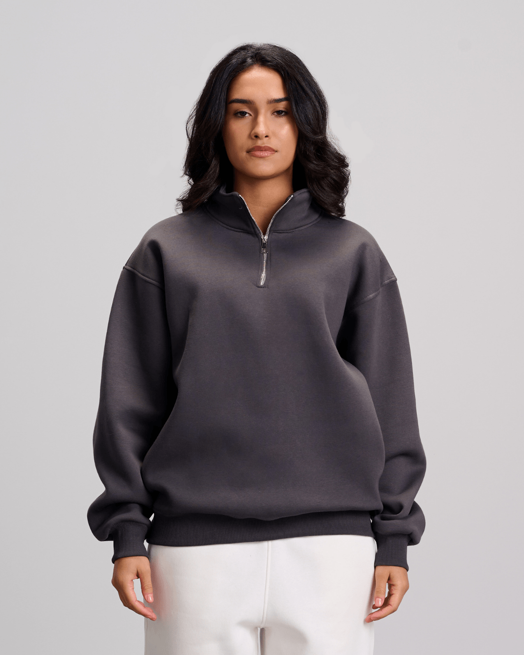 Quarter Zipper - Dark Grey