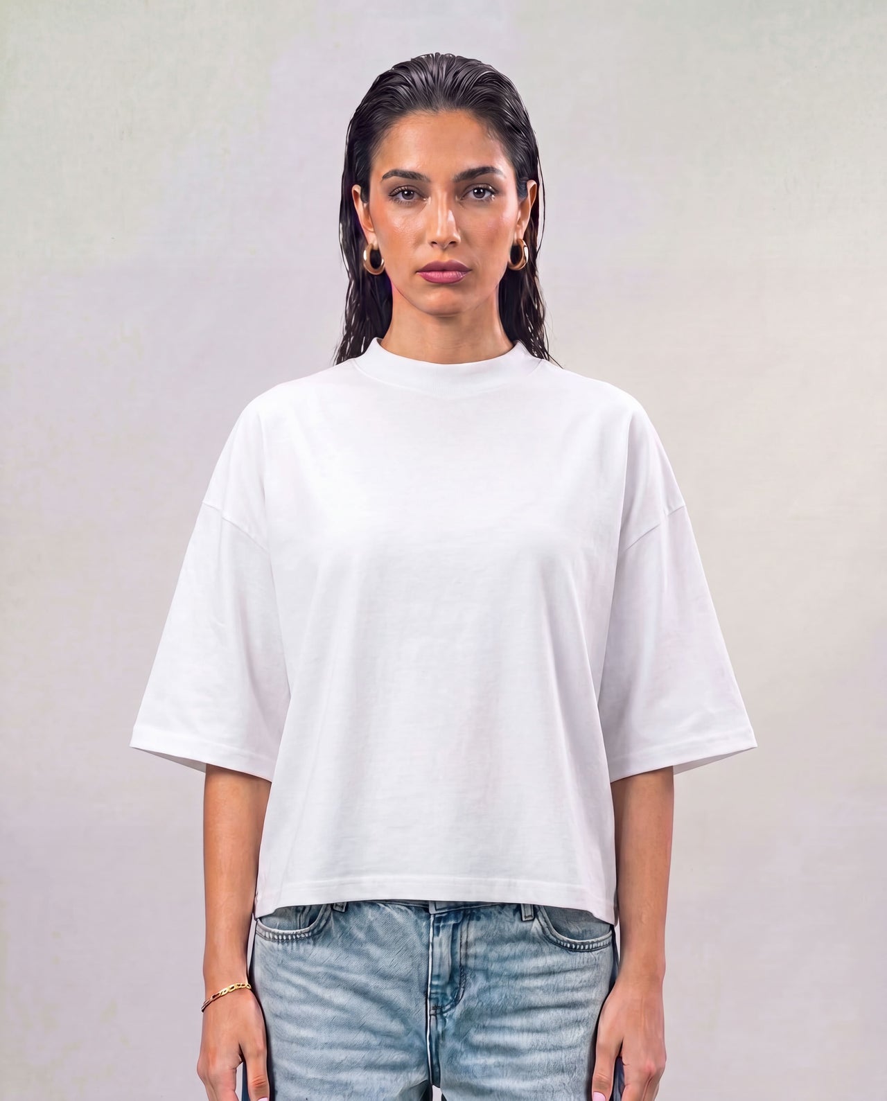 Boxy Tee - White