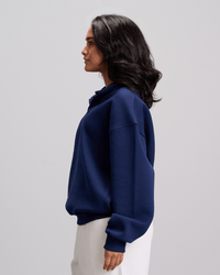 Polo Sweatshirt - Navy