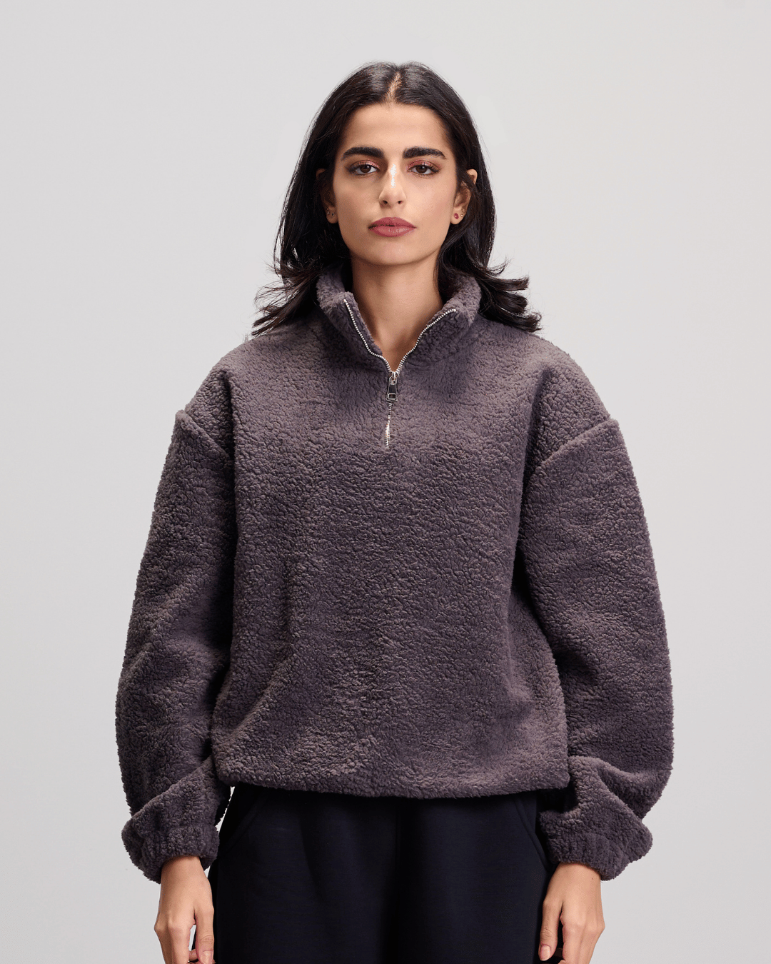 Fleece Quarter Zipper - Grey