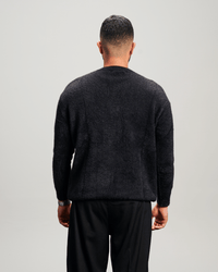 Mohair Knit Crewneck - Black
