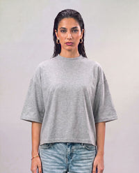 Boxy Tee - Light Grey