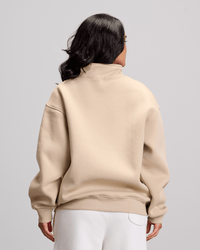 Quarter Zipper - Beige