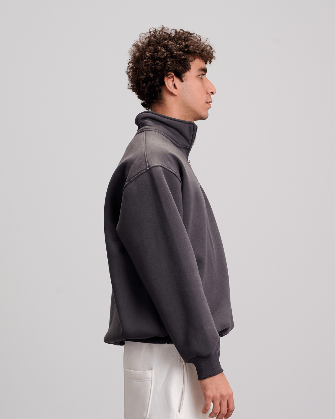 Quarter Zipper - Dark Grey