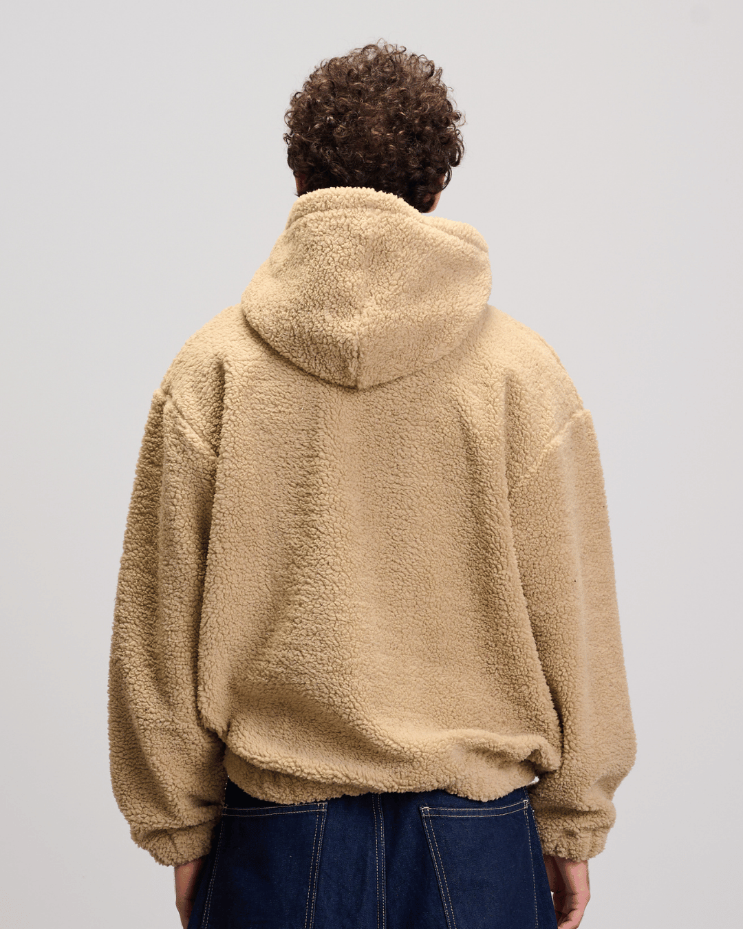 Fleece Hoodie - Beige