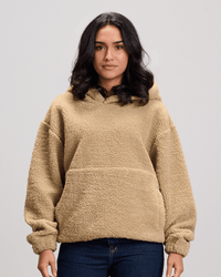 Fleece Hoodie - Beige