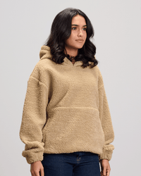 Fleece Hoodie - Beige
