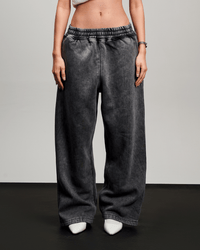 Washed Baggy Sweatpants - Grey