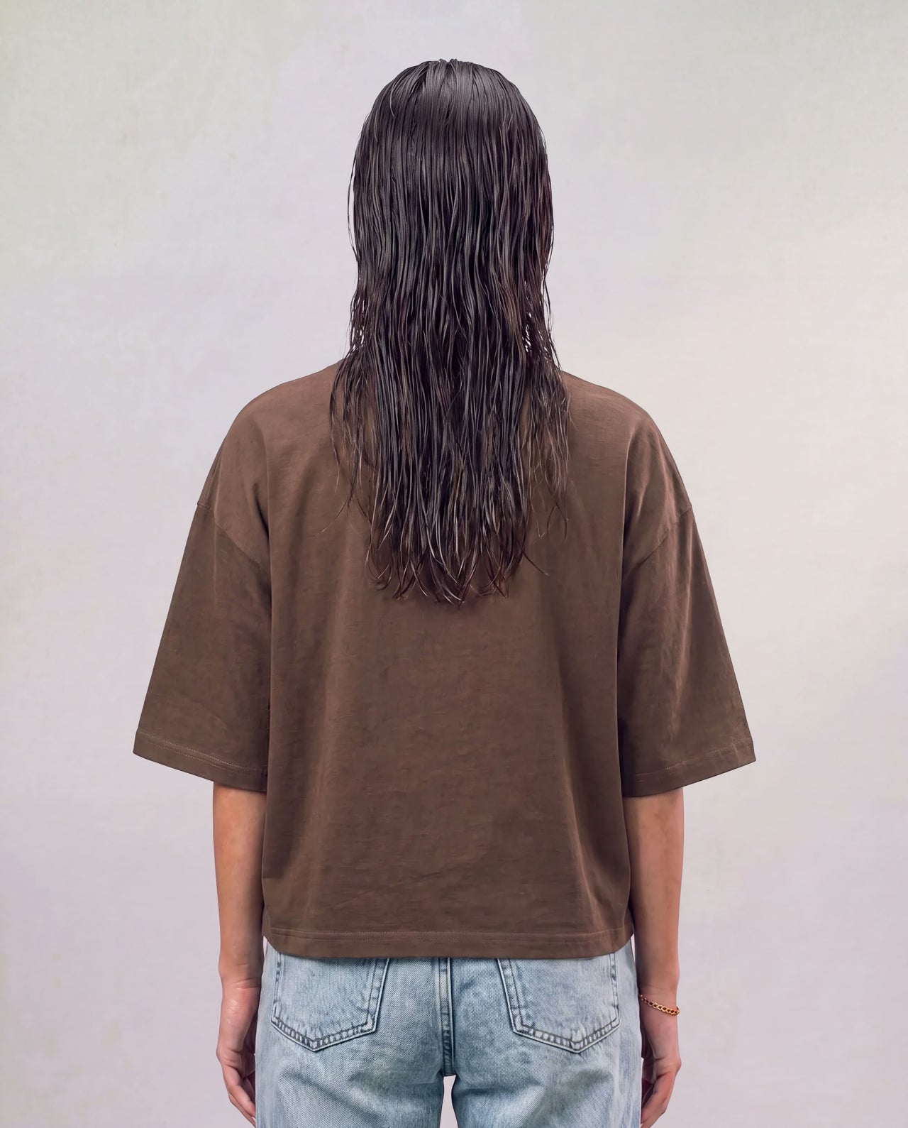 Boxy Tee - Brown