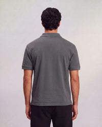 Boxy Polo T-Shirt - Dark Grey