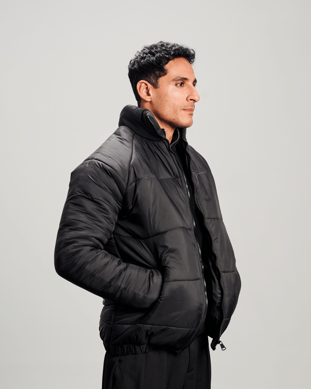Puffer Jacket - Black