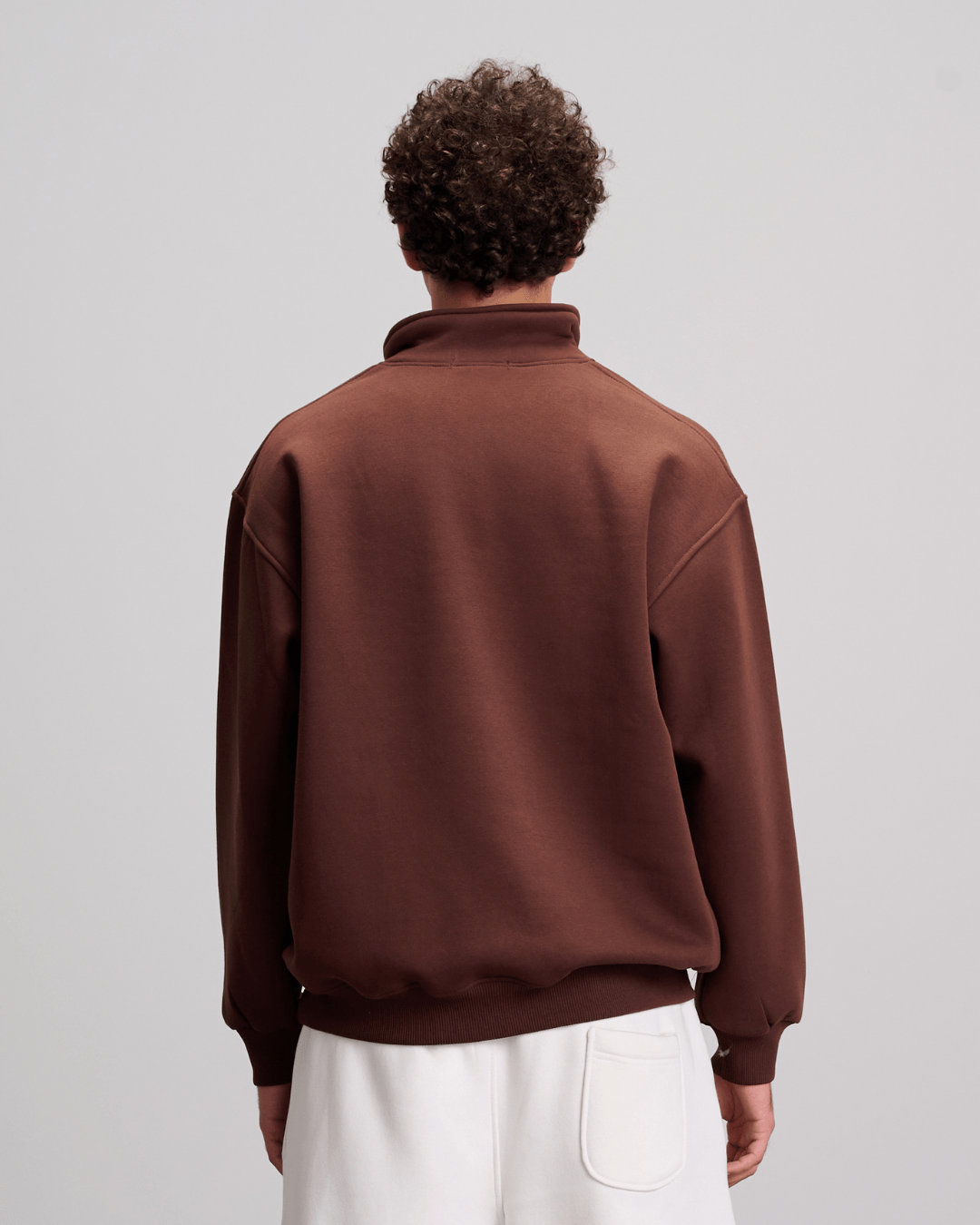 Quarter Zipper - Brown
