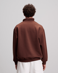 Quarter Zipper - Brown