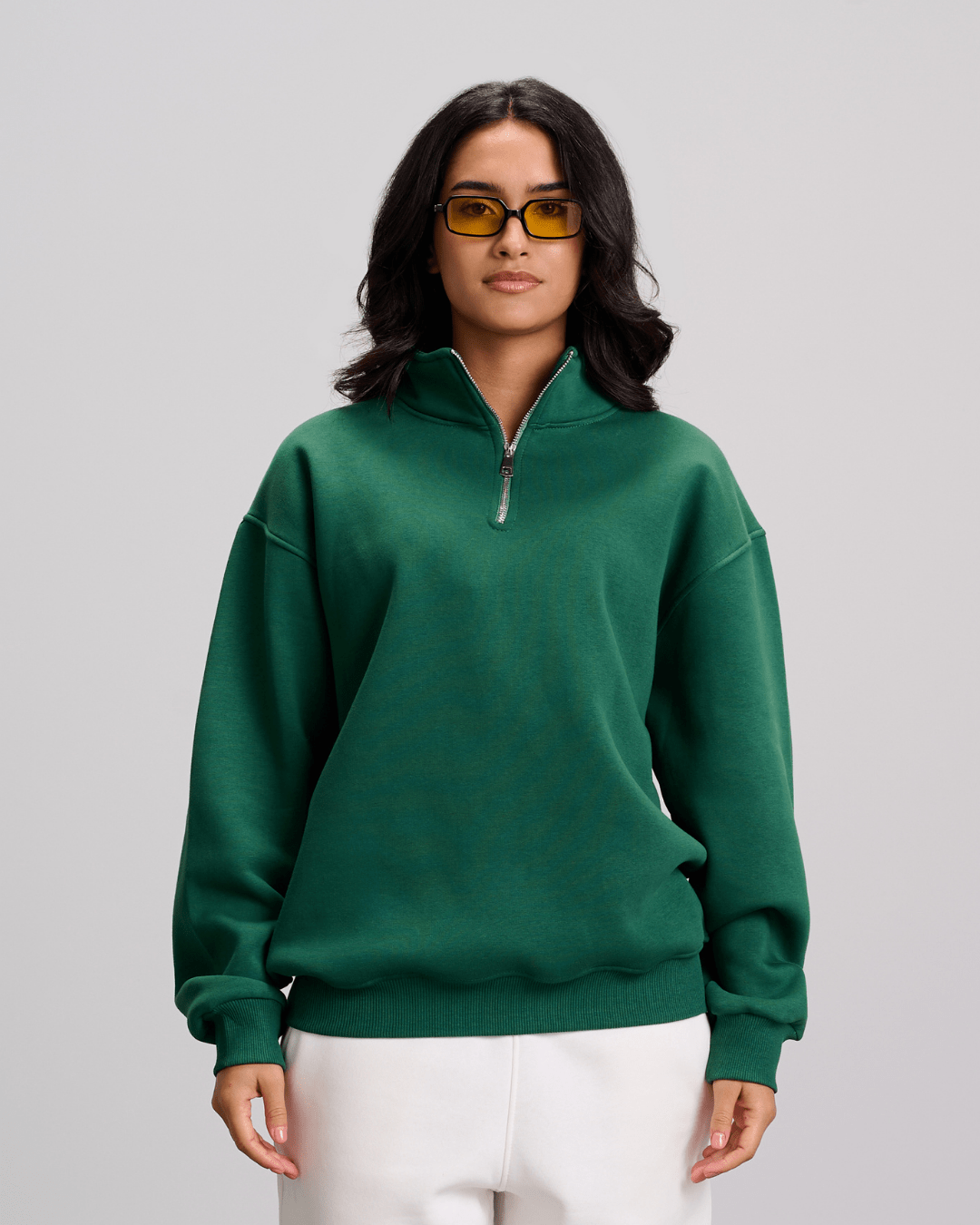 Quarter Zipper - Emerald Green