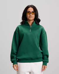 Quarter Zipper - Emerald Green