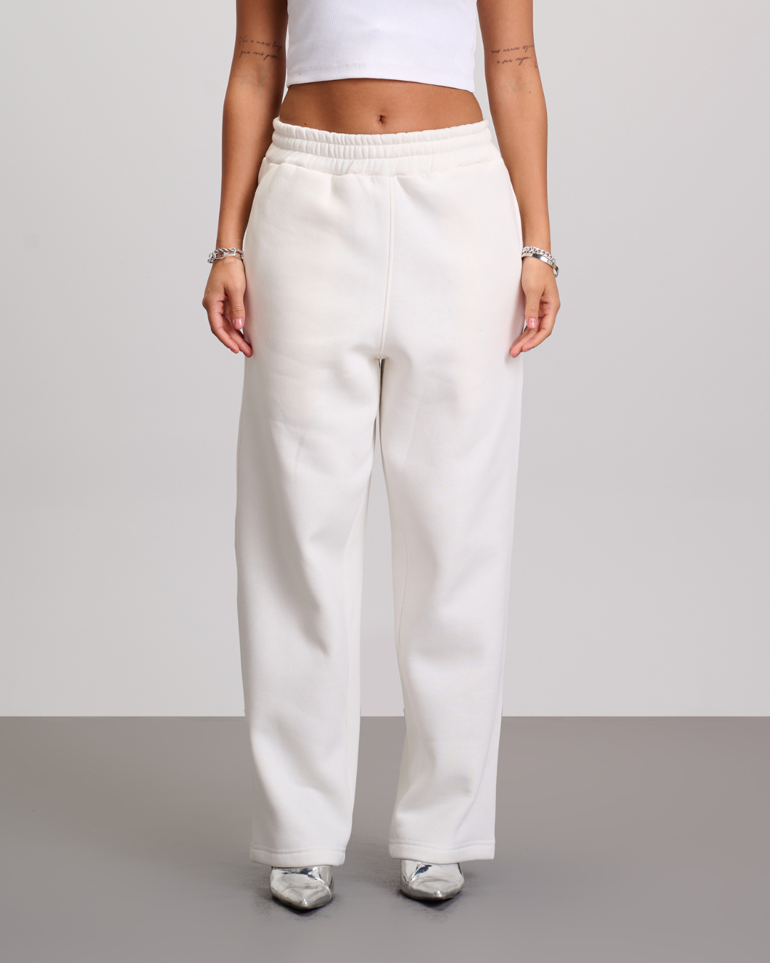 Baggy Sweatpants - White