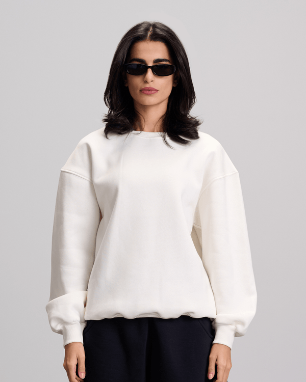 Baggy Crewneck - White