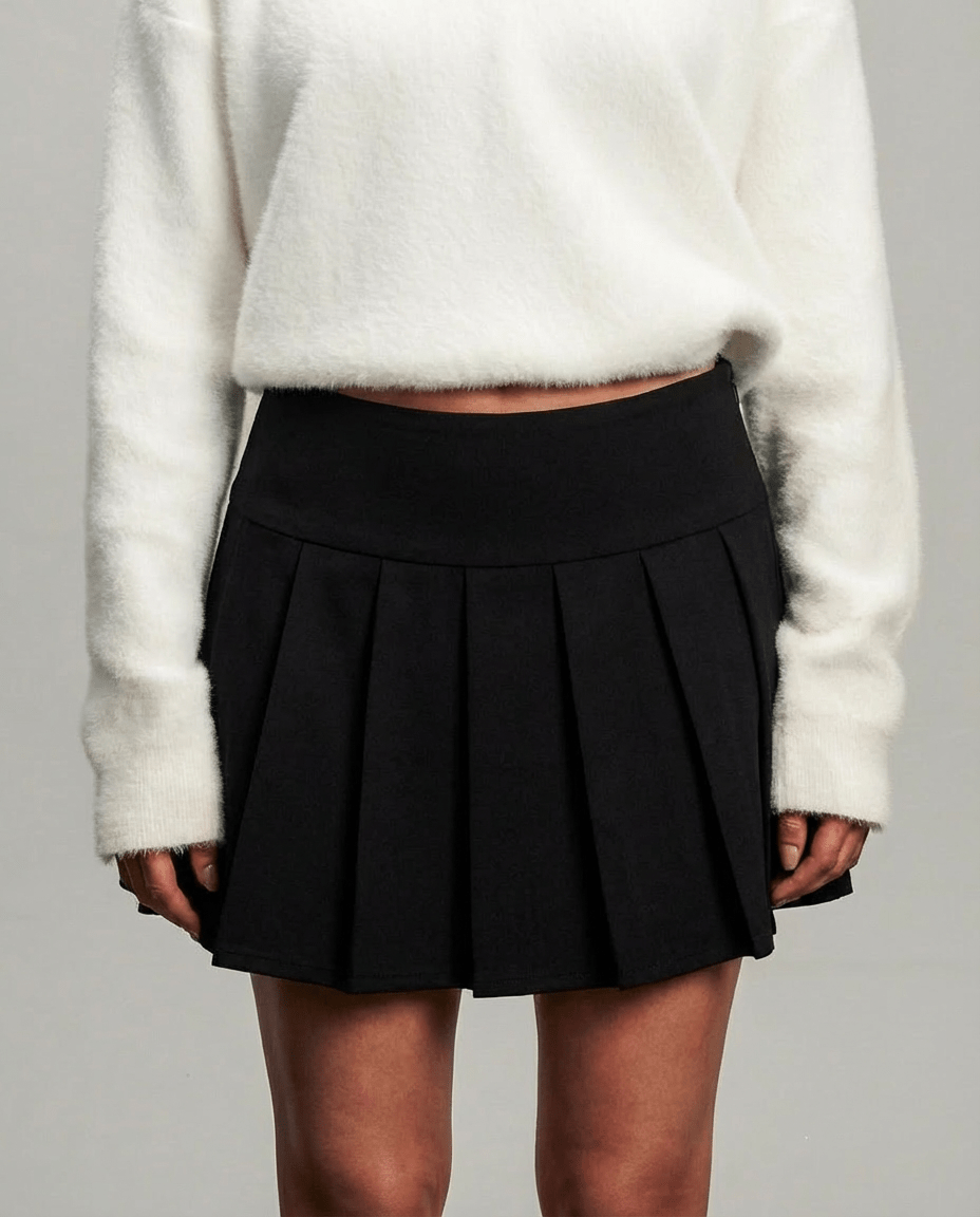 Pleated Skirt - Black