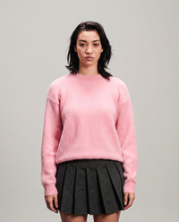 Mohair Knit Crewneck - Pink
