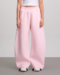 Wide Leg Sweatpants - Pink