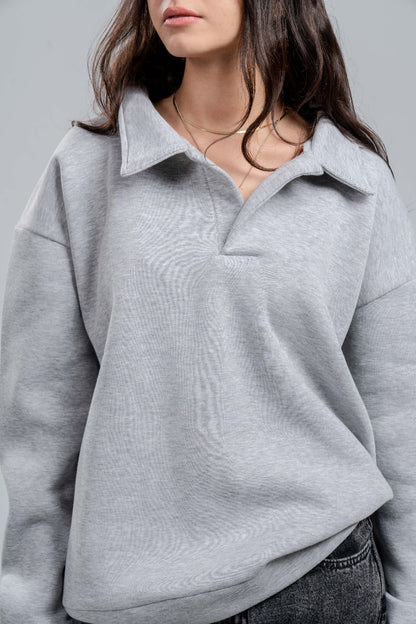 Baggy Polo Sweatshirt