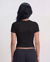Short Sleeve Top - Black